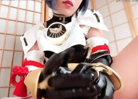 two women fetish latex asslicking and anal mff