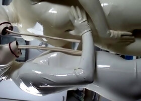 latex pissing lesbians
