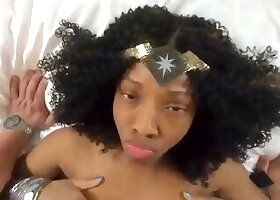 Beautiful Black Teen Fucks and Swallows Cum During Hot Porn Audition Session