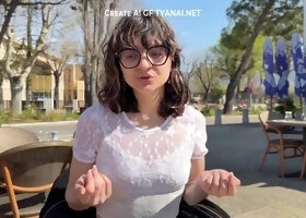 Belgian Beauty Lotus Shows Off Her Big Natural Boobs On-Camera Debut