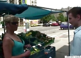 European Blonde Mature Double Teamed By Yung Cocks