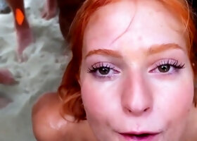 Dolly Dyson Goes Wild In Her Beach Bukakke Scene On