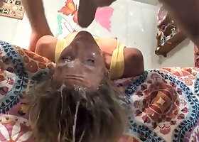 Sloppy Facefuck Degrading Spit Whore Gets Her Pretty Face Ruined