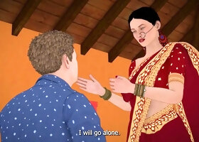 Dhongi Baba quenched the thirst of Desi Bhabhi's pussy by Fucked her in the ashram