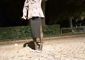 In nylon stockings and business suit I stumble through the night