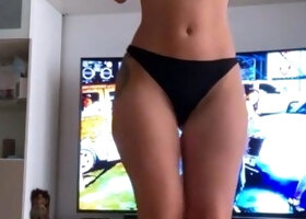 Hot blonde glamour babe solo plays to pleasure her hot body