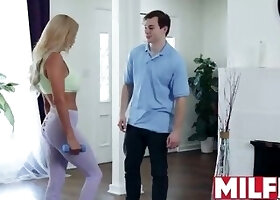Sneaking On My Hot Latin Step Mom Working Out - MILFED