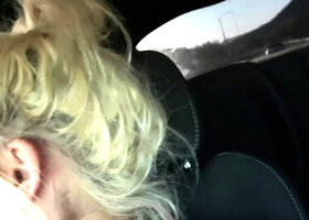 Blonde Blowjob Outdoor