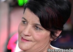 Granny Gets BJ and Sucks Cock